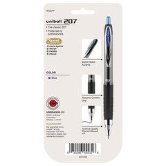 uni-ball 45532PP uni-ball 207 Retractable Gel Pens, Medium Point (0.7mm), Blue,