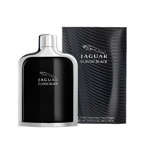 NEW Jaguar Classic Black Eau de Toilette Cologne Men’s – Made in France – 3.4oz