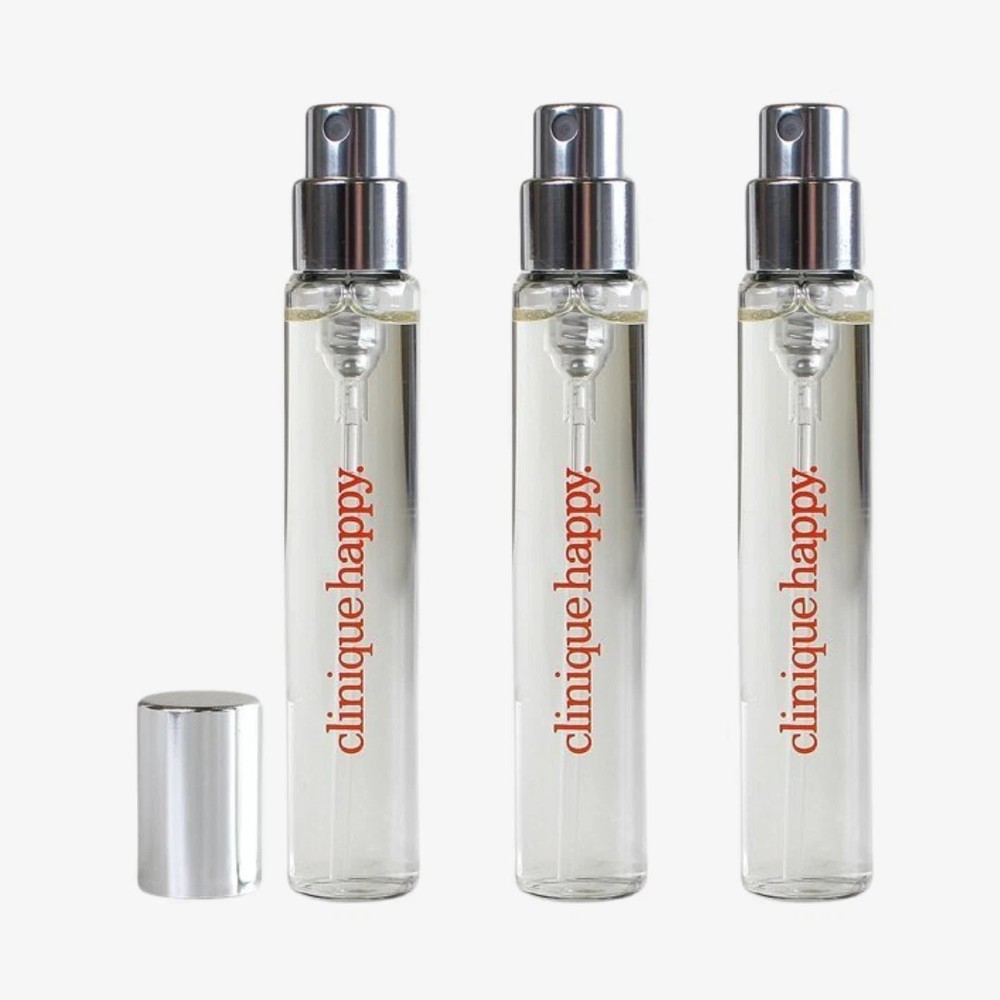 Lot of 3 Clinique Happy Perfume Travel Size Spray 0.17 oz/5 ml Mini Spray