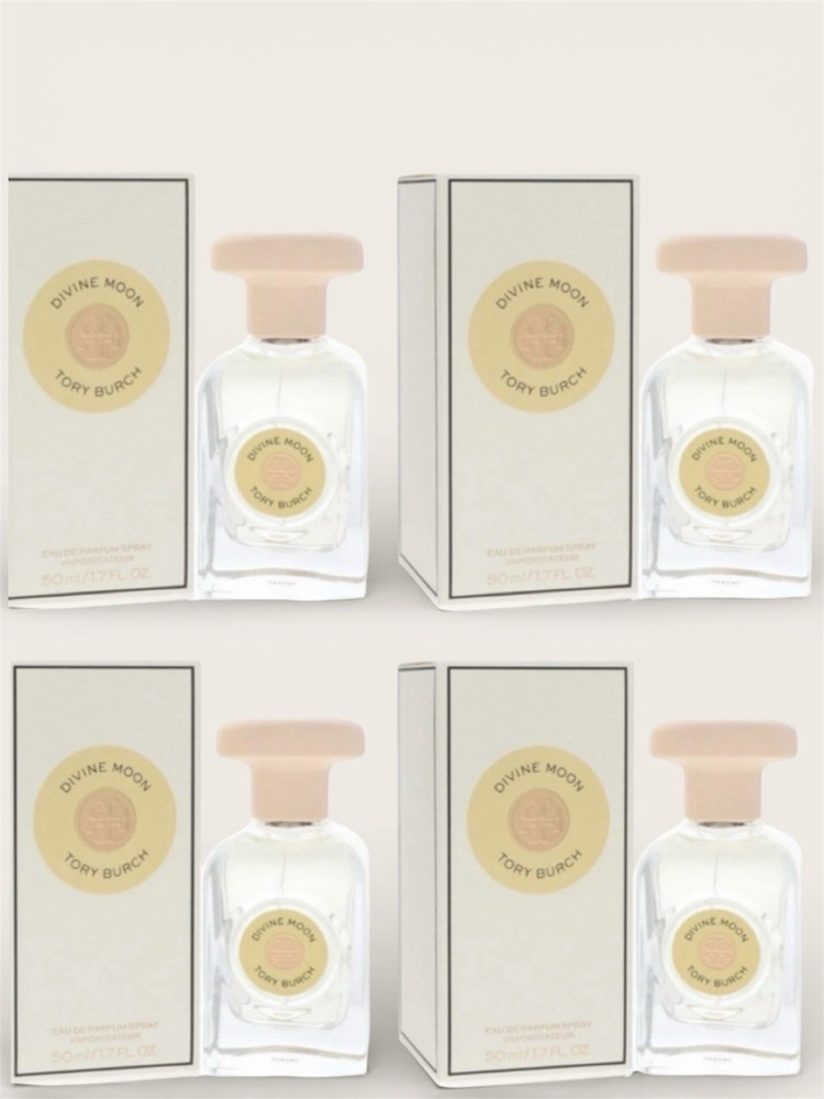 4 X Tory Burch Divine Moon EDP Spray 0.25oz 7.5ml, 1oz 30ml Total BNIB