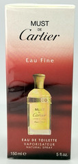 Cartier Must de Cartier Eau Fine EDT 5 Fl Oz 150ml Factory Sealed Spray