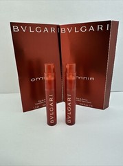 Bvlgari Omnia eau de parfum 2 Spray Samples .04 oz. each New w/cards