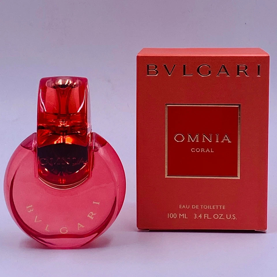 Omnia Coral by Bvlgari Women Eau de Toilette Spray Perfume 3.4 oz 100 ml New