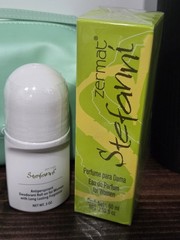 ​Zermat Stefanni 3pcs Set: Perfume, Roll-On Deodorant & Mint Green Cosmetic Bag
