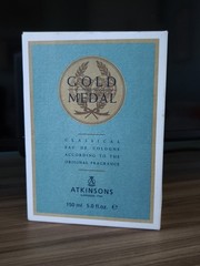 Vintage Atkinsons Gold Metal Classical Eau De Cologne 150ml Out of Production