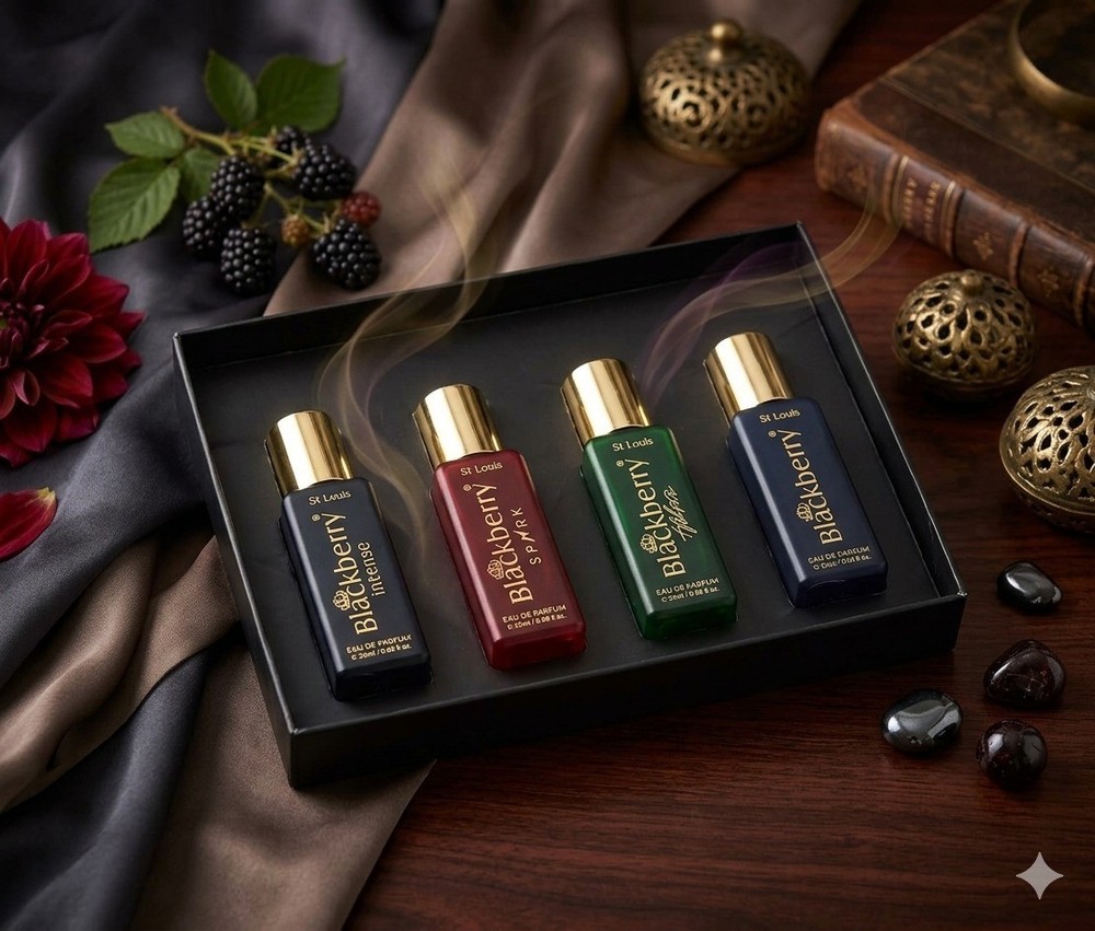 St Louis Blackberry Eau da Perfume (Pack 0f 4) 20 mL Each Free Ship