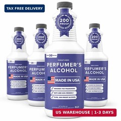 Perfumer’s Alcohol – FOUR PACK – 32 oz Tillbrook Perfume Grade Alcohol for Fragr
