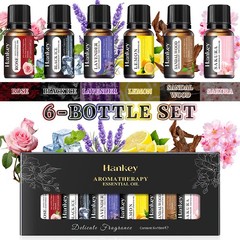 6 x 10ml Fragrance Essential Oil Pure Nature Oil for Aromatherapy Diffuser Gift