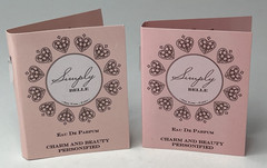 2x Simply Belle Charm & Beauty 0.034oz 1.0 ml Splash Vial Sample Size On Card