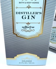 NEW 1 BATH & BODY WORKS DISTILLER’S GIN MEN’S COLLECTION COLOGNE 3.4 FL OZ SPRAY