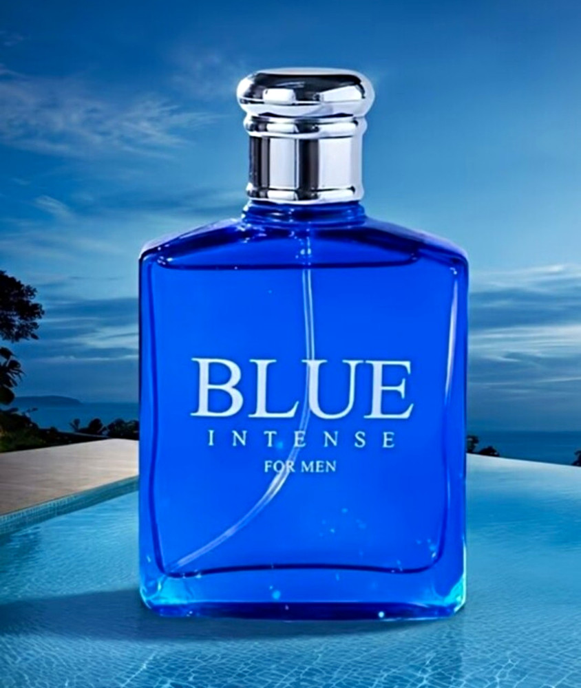 Blue Intense Men’s Fragrance Spray 3.4 fl oz Cucumber Tangerine Long Lasting