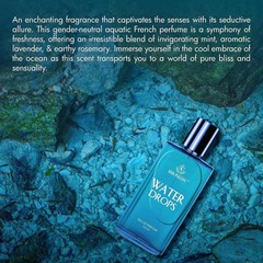 Water Drops Aquatic & Fresh Marine Fragrance EDP Perfume Long Lasting 125ml F/S