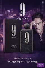 Afnan 9pm Night Out Extrait de Parfum Spray 3.4 oz / 100 ml Regular Size