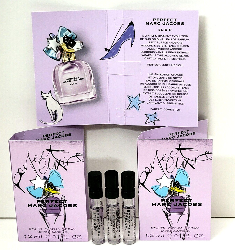 PERFECT ELIXIR Marc Jacobs Eau de Parfum 0.04 fl oz (3 Spray Vials for WOMAN)