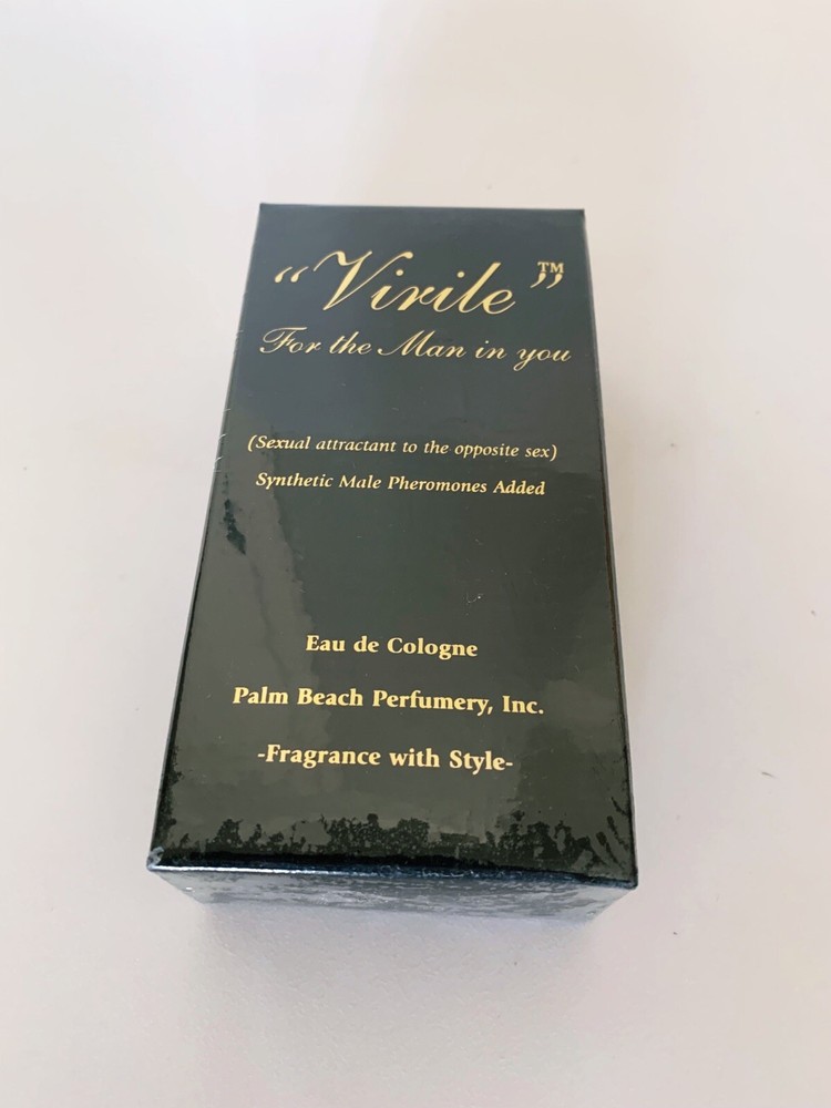 Shirley of Hollywood Virile Eau De Cologne For Men NOS 1.7 Oz Pheromones Attract