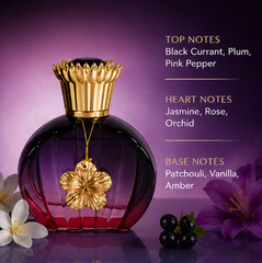 Stellar Diamond Noir EDP for Women 3.4 Fl Oz – Long Lasting Floral Amber Perfume
