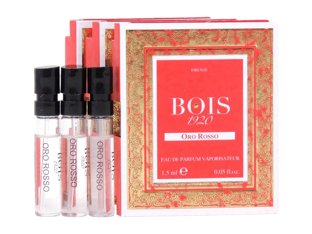 BOIS 1920 ORO ROSSO EDP 1.5ml .05fl oz x 3 COLOGNE PERFUME SPRAY SAMPLES