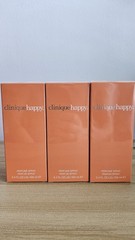 3x BNIB, Sealed Clinique Happy Eau De Perfume Spray Bottle 3.4 Fl. oz / 100ml