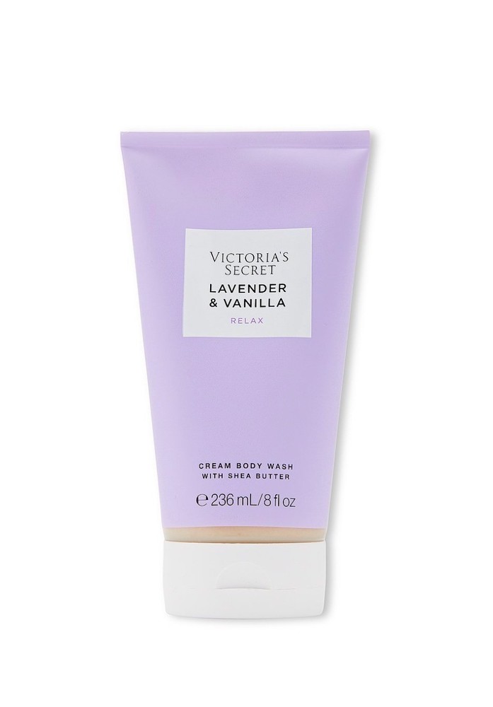 VICTORIA’S SECRET LAVENDER & VANILLA RELAX CREAM BODY WASH, 8 OZ., NEW!