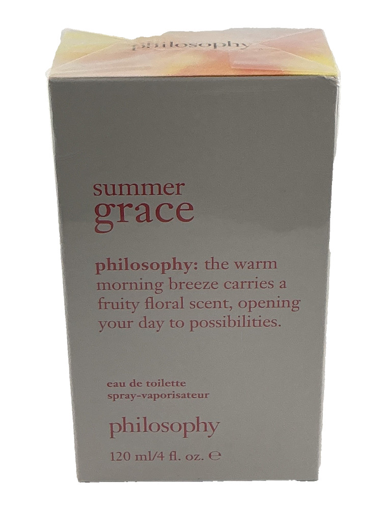 Philosophy Summer Grace Eau De Toilette Spray 4 oz NEW UNSEALED