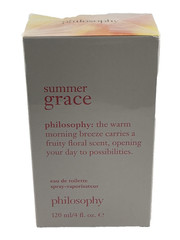 Philosophy Summer Grace Eau De Toilette Spray 4 oz NEW UNSEALED