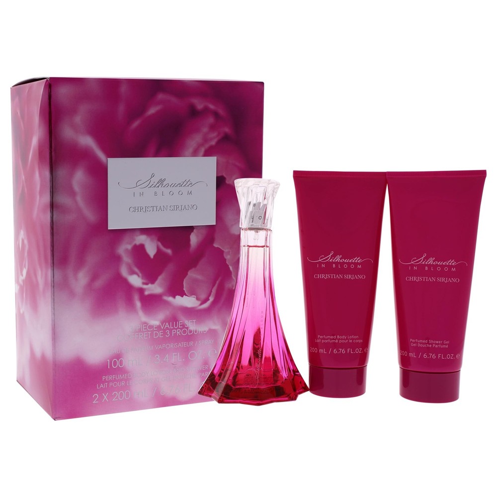 Silhouette In Bloom by Christian Siriano for Women – 3 Pc Gift Set 3.4oz EDP …