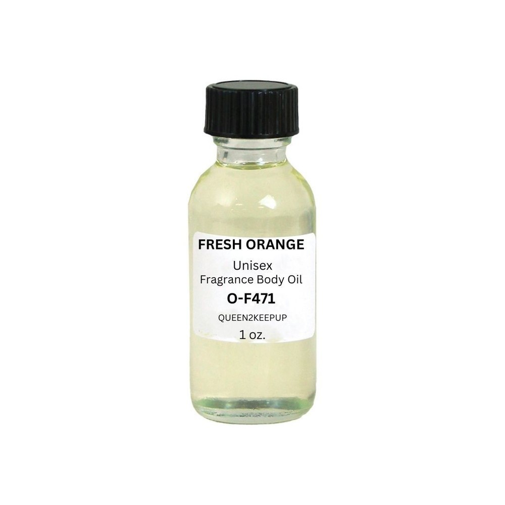 Fresh Orange (Unisex) Body Oil 1 oz Fragrance All Natural Pure Uncut Scent