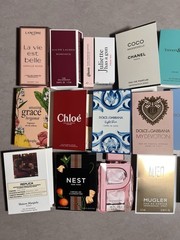 Fragrance Travel Lot. Mini Sample Travel Sizes. NIB. New Scents Prestige Brands