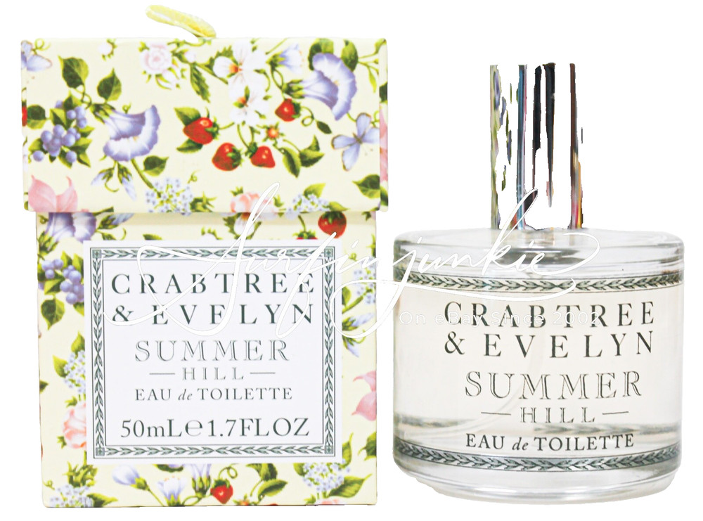 Crabtree & Evelyn Summer Hill Perfume Spray Eau De Toilette EDT 1.7 oz Bottle