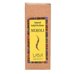 Lasa Neroli Natural Solid Perfume And Long Lasting Fragrance 6 gm Wooden Jar