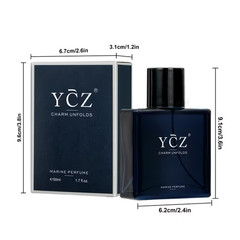 Ycz Charm Unfolds Marine Perfume for Men Long Lasting Fragrance 1.7oz(50ml)