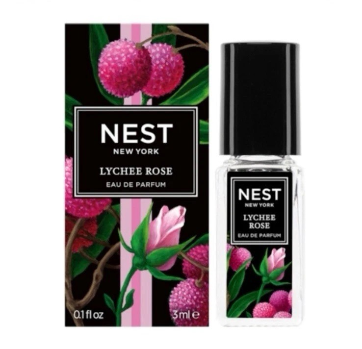 NEST Lychee Rose Eau de Parfum MINI EDP Rollerball Perfume 3 ml / 0.1 NEW IN BOX