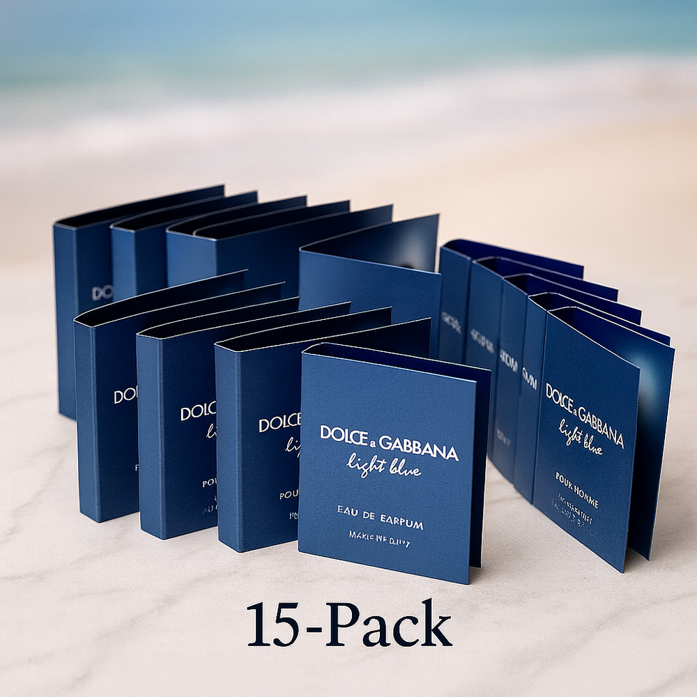 Dolce & Gabbana Light Blue Eau Intense Eau De Parfum Spray Vials-15 pack