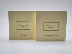 2x Jo Malone English Pear & Freesia / Peony & Blush Suede Samples 1.5ml 1x Each