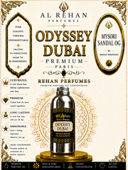 Al Rehan Perfumes Odyssey Dubai Chocolate Attar Perfume Oil Long Lasting Scent
