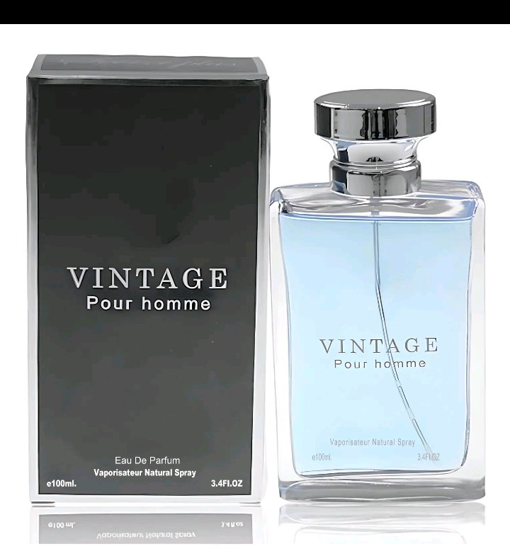 VINTAGE Pour Homme Eau de Parfum for Men 3.4 Fl Oz / 100ml New in Box