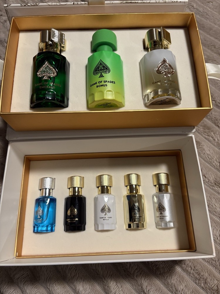 Jo Milano Game of Spades Perfume Spray Set 3x30ml 5x10ml Citrus auth T5-1