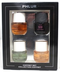 Phlur Mini Perfume Coffret Set of 4 Holiday Brand New in Box .24 oz each