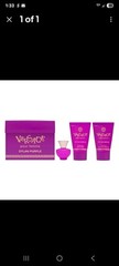 Versace Dylan Purple for Women 3 Piece Mini Set 0.17 oz EDP, Shower Gel, Lotion