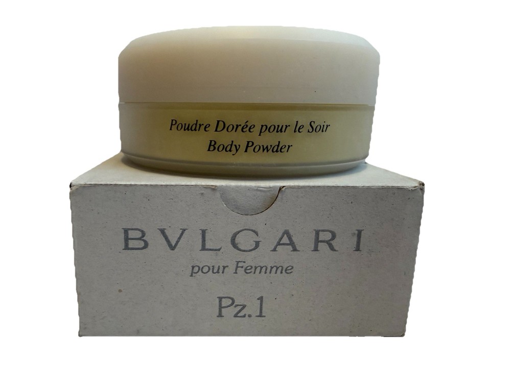 Vintage Bvlgari Femme Perfumed Body Powder 3.5 oz / 100 g Tester White Box