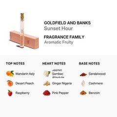 Goldfield and Banks Unisex Sunset Hour Extrait de Parfum Spray 0.33 oz