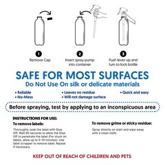 Perco Glue Off Adhesive Sticker Remover 3.3 fl. Fl Oz (Pack of 1), clear