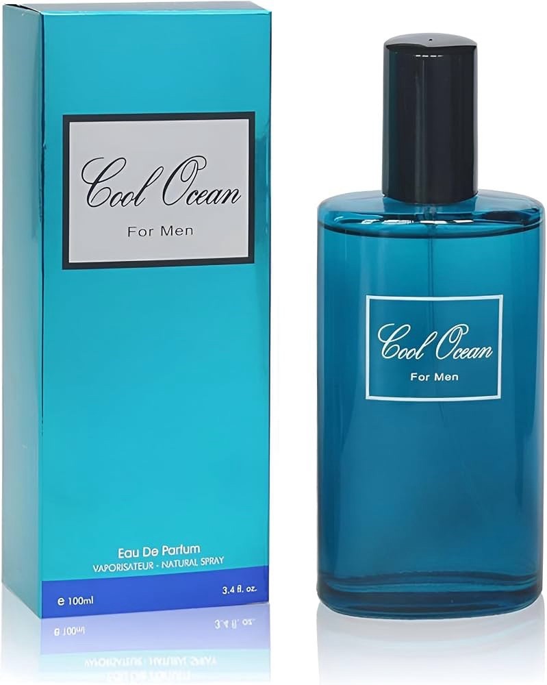 Cool Ocean For Men Eau de Parfum Spray Regular Size 3.4 fl oz / 100 mL