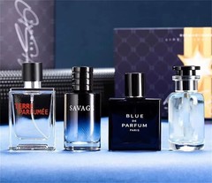 Luxury Brand Perfume Men Cologne Parfums Homme Gift Box 4Pcs Set 100ml