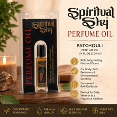 Spiritual Sky Scented Oil: PATCHOULI 1/4 oz Natural Highly Concentrated Perfume