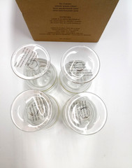 Avon Expressions Spring Strips Double-Walled Acrylic Glasses Set of 4