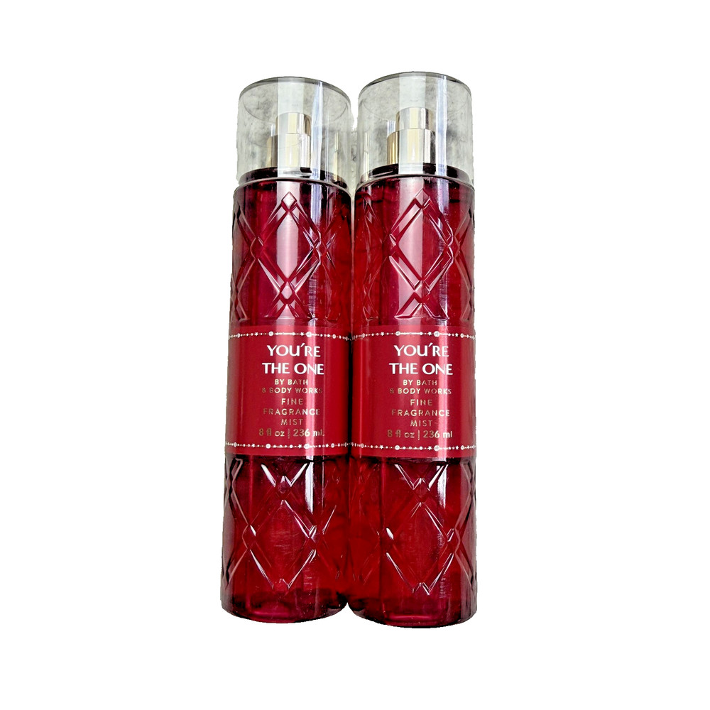 Bath & Body Works You’re The One Fine Fragrance Mist 8oz Red Rose Set Of 2 NEW