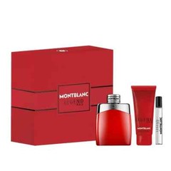 Mont Blanc Legend Red 3pc Men Set 3.3oz EDP, 0.25oz Mini, 3.3oz Shower Gel