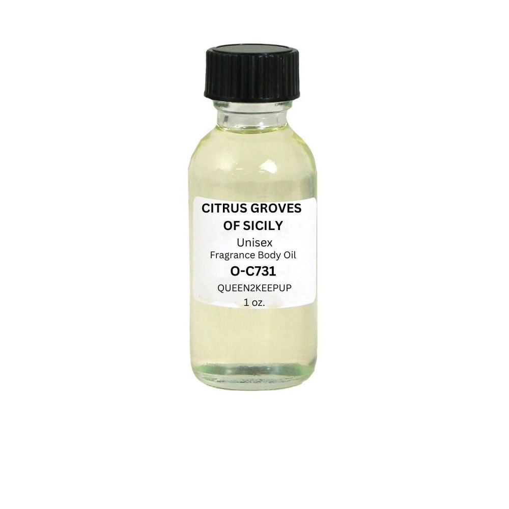 Citrus Groves of Sicily (Unisex) Body Oil 1 oz Fragrance All Natural Pure Scent