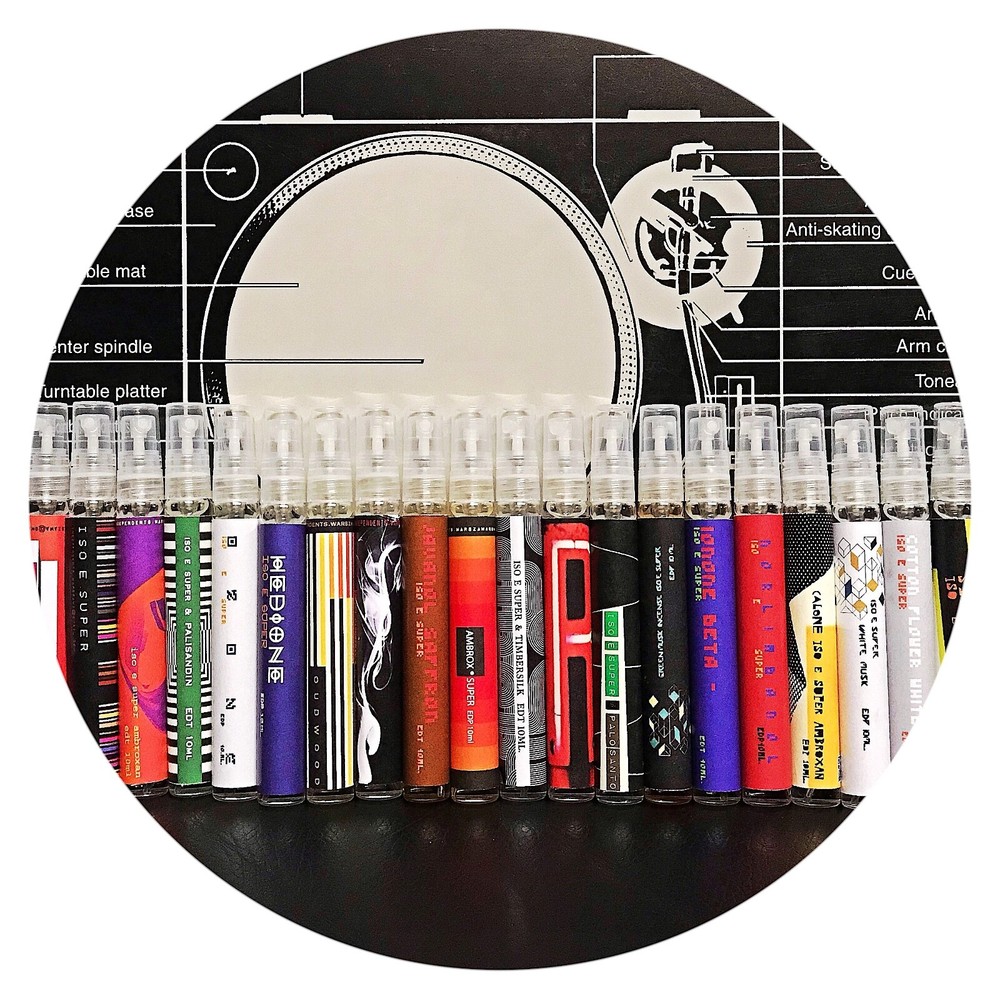 MOLECULE TRAVEL TUBE SET iso e super ambroxan timbersilk javanol 5 x 10ml